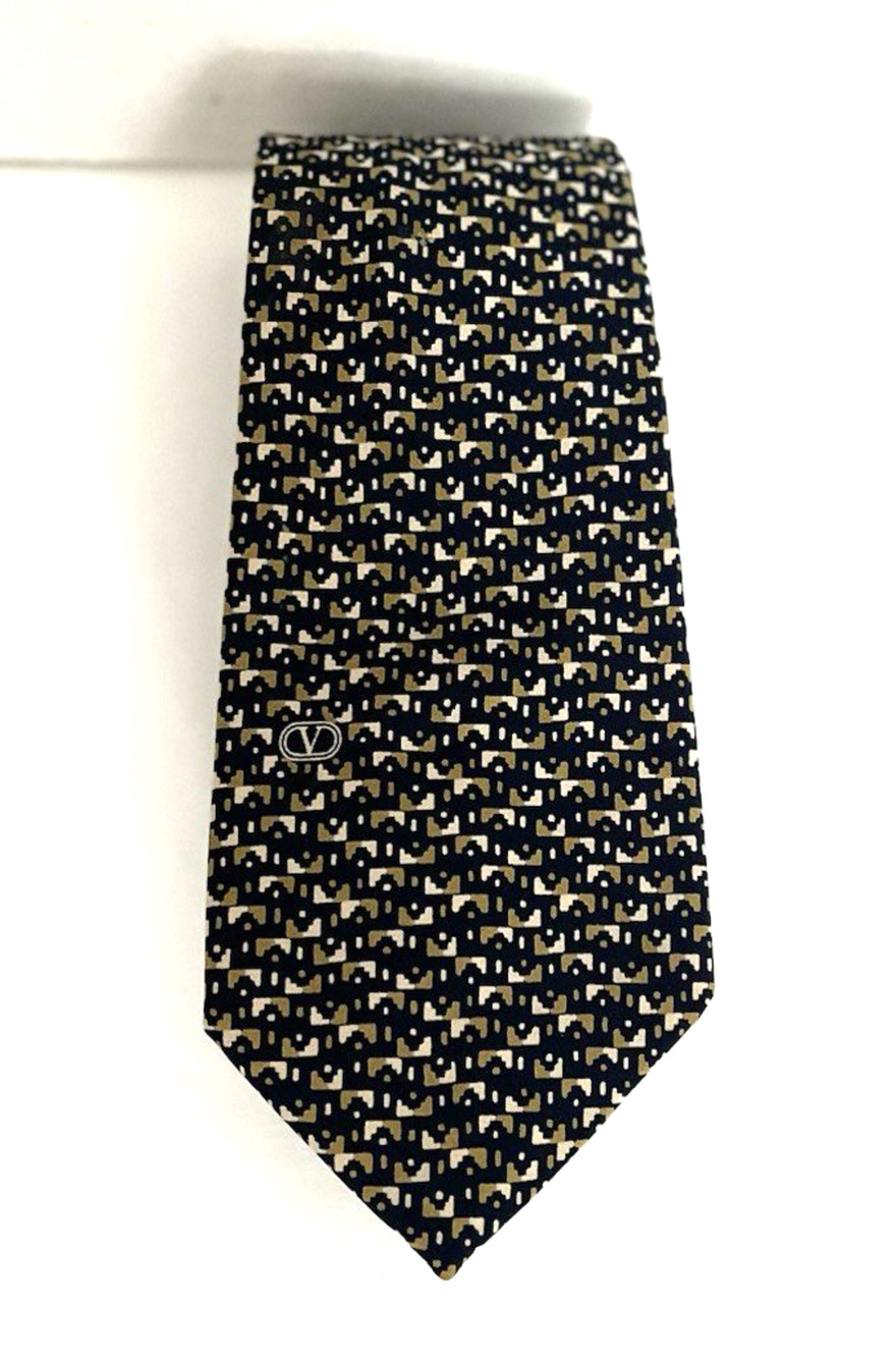 VALENTINO MENS LOGO TIE, 100% SILK, EXCELLENT CONDITION